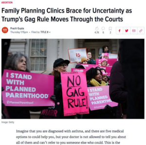 Family Planning Clinics Brace for Uncertainty as Trump's Gag Rule Moves Through the Courts